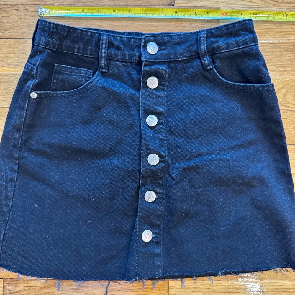 Zara Black A-line Mini Skirt Casual